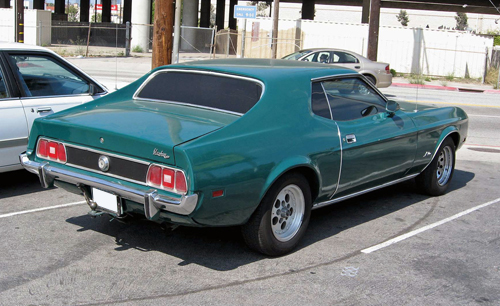 1973 Ford Mustang rear 3q