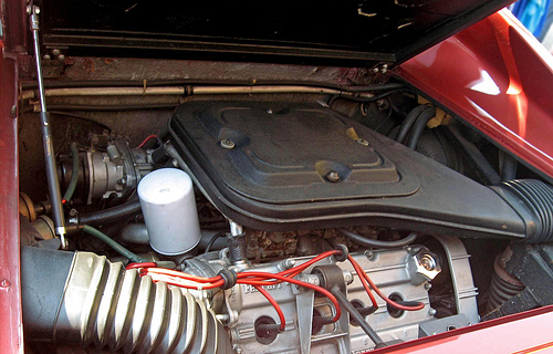 1975 Dino 308 GT4 engine bay